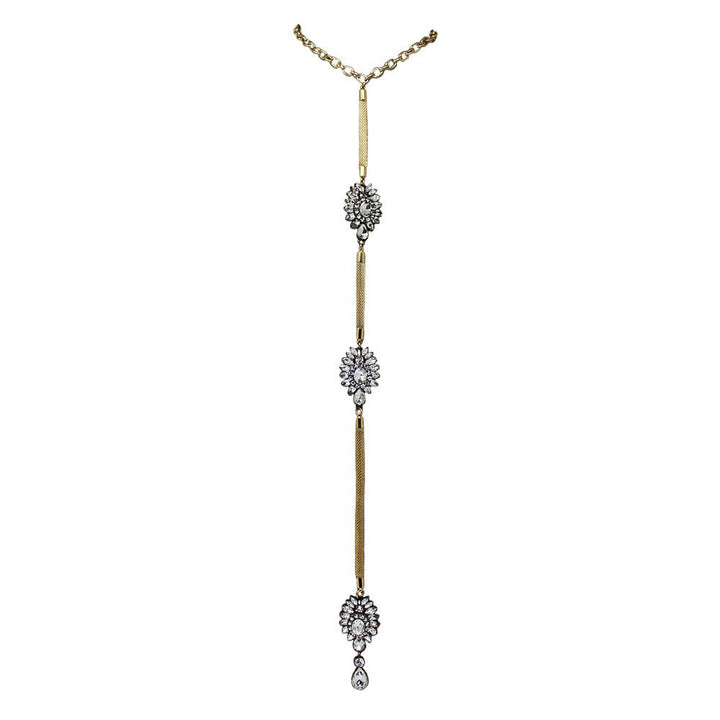 Rhinestone Lariat - LAURA CANTU JEWELRY