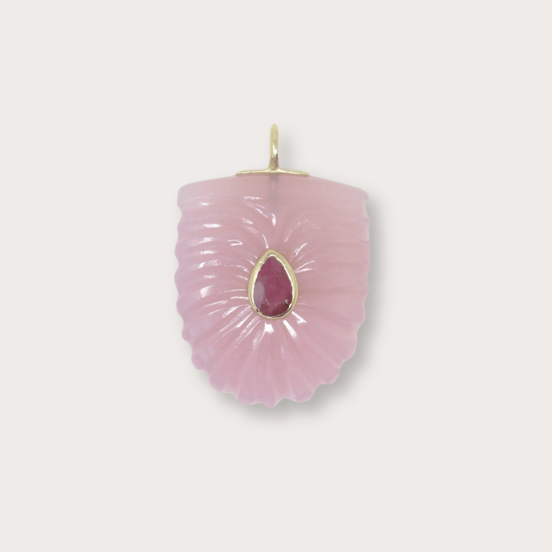 Rose Quartz Large - LAURA CANTU JEWELRY