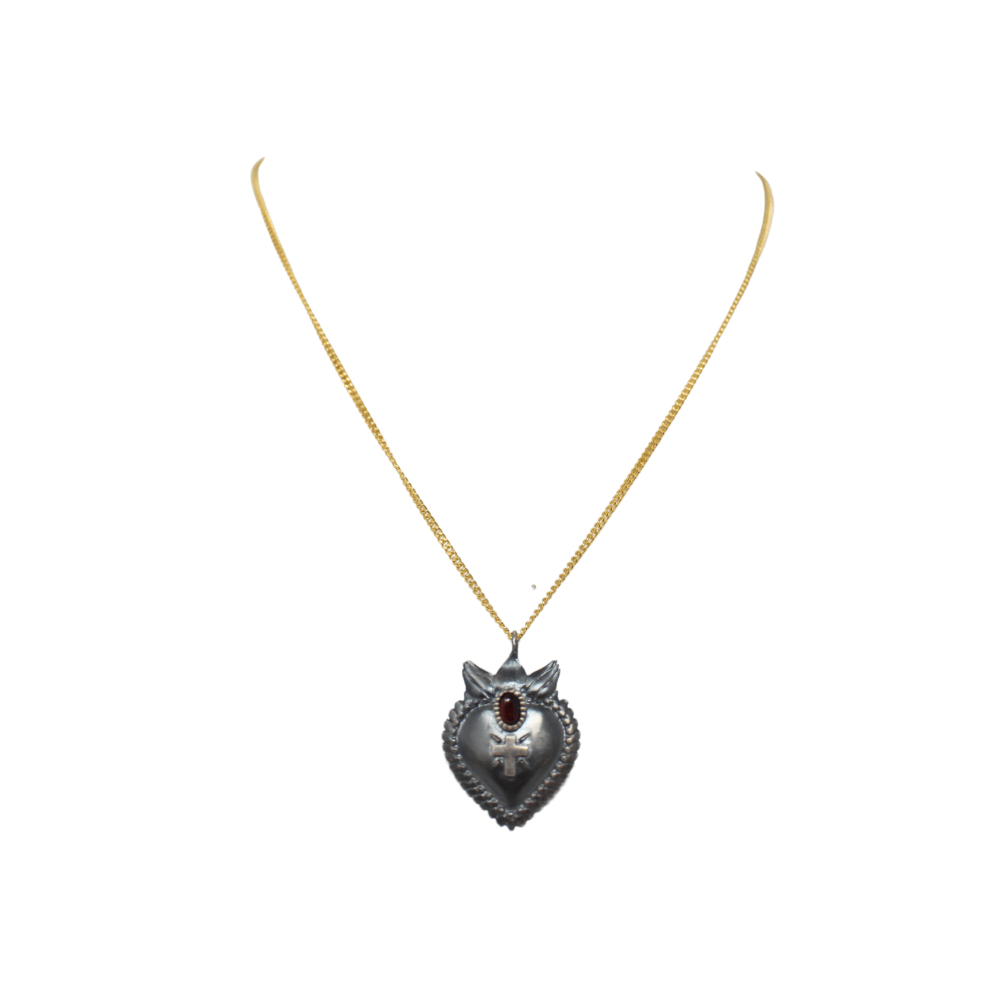 Sacred Heart Necklace - LAURA CANTU JEWELRY