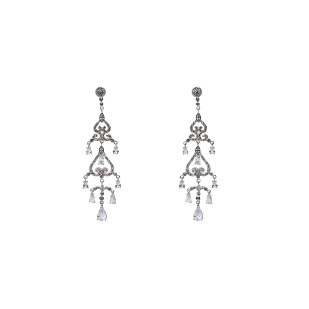 Silver Chandelier Earrings - LAURA CANTU JEWELRY