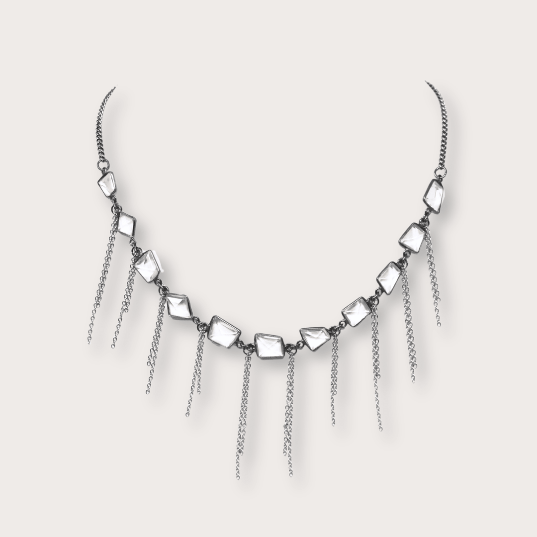 Silvia Fringe Necklace - LAURA CANTU JEWELRY