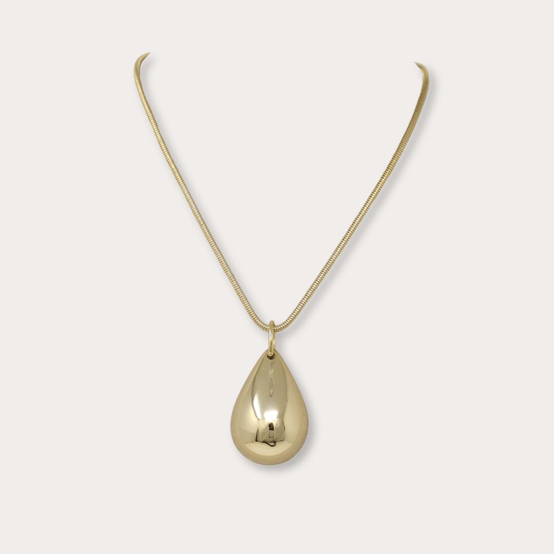 Snake Drop II Necklace - LAURA CANTU JEWELRY