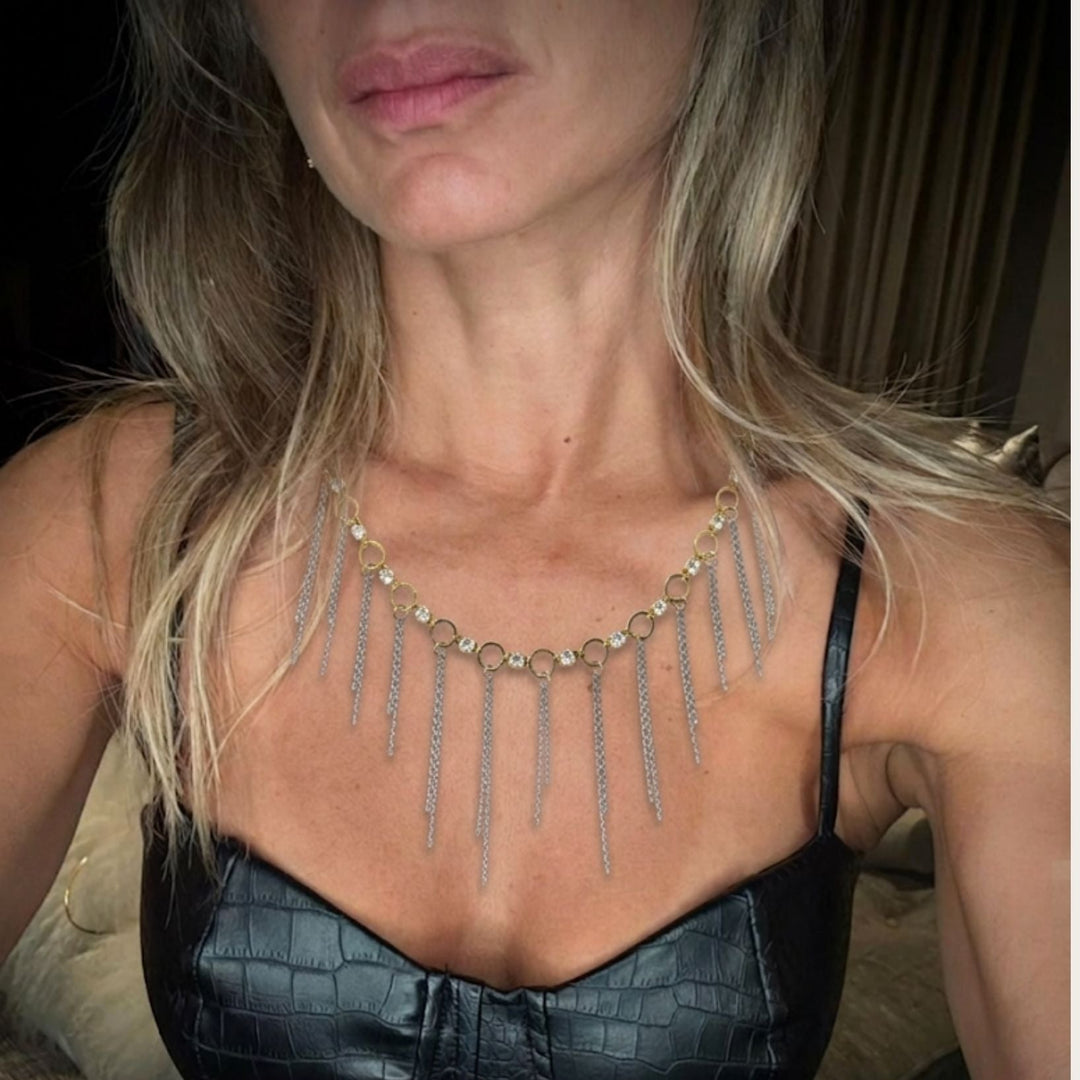 Sofia Fringe Necklace - LAURA CANTU JEWELRY