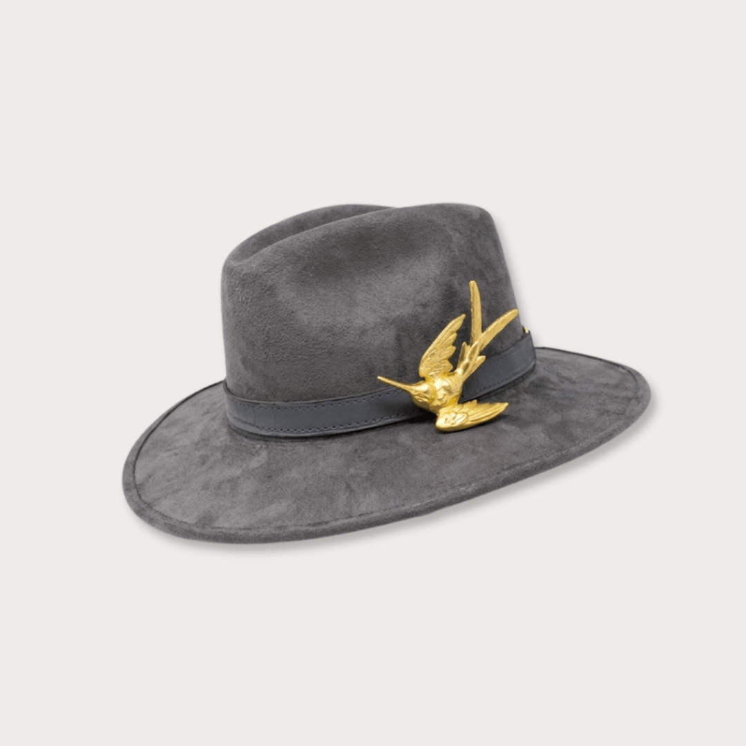 Suede Hat Colibri - LAURA CANTU JEWELRY