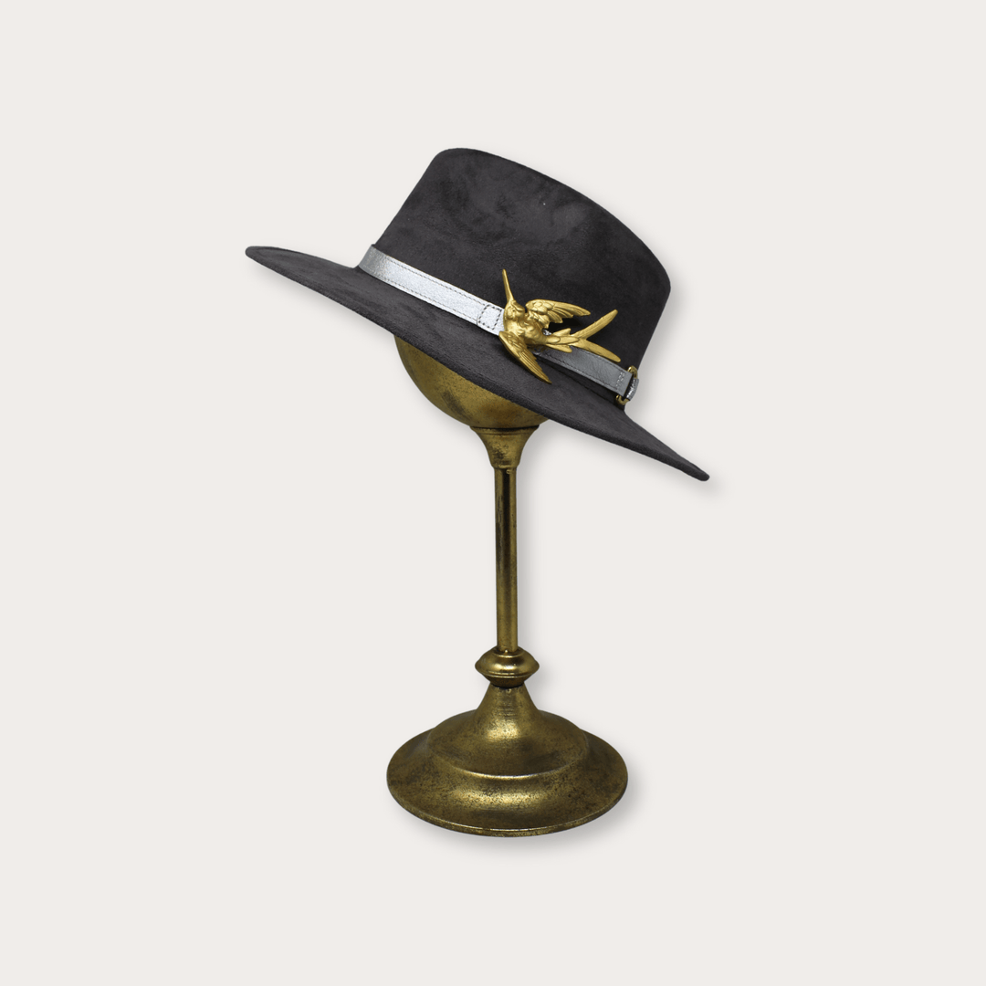 Suede Hat Colibri - LAURA CANTU JEWELRY