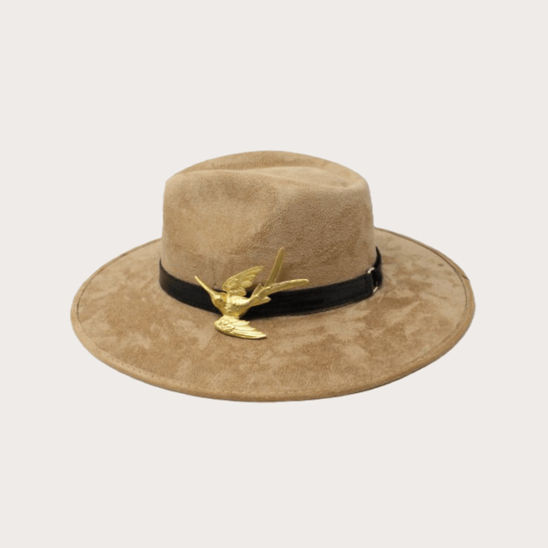 Suede Hat Colibri - LAURA CANTU JEWELRY