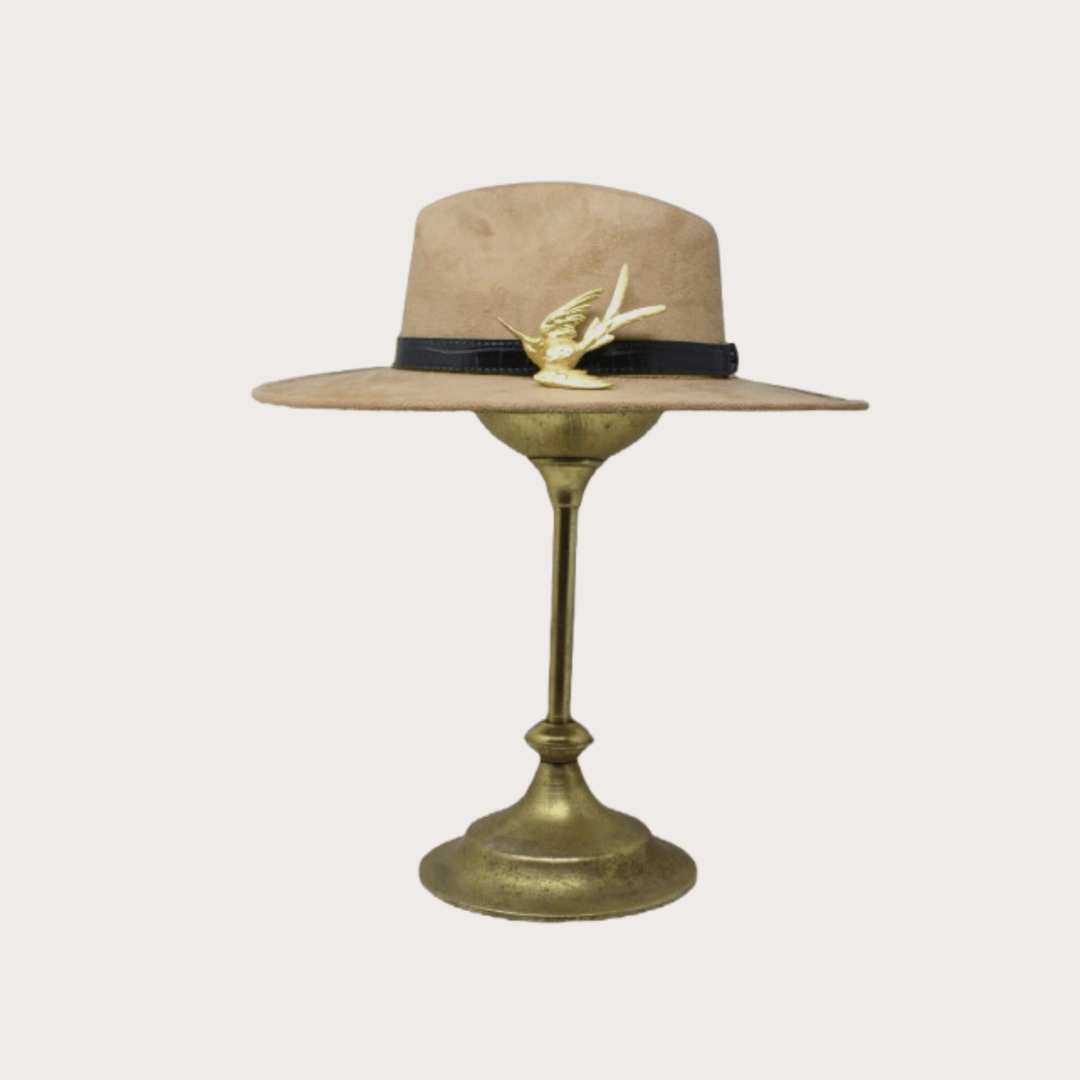 Suede Hat Colibri - LAURA CANTU JEWELRY