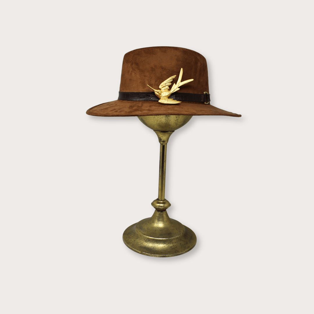 Suede Hat Colibri - LAURA CANTU JEWELRY