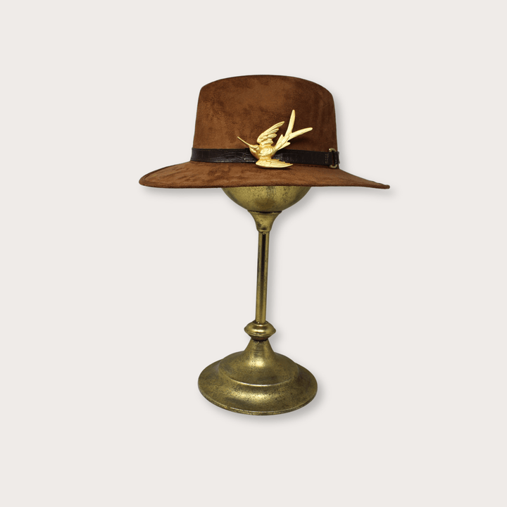 Suede Hat Colibri - LAURA CANTU JEWELRY