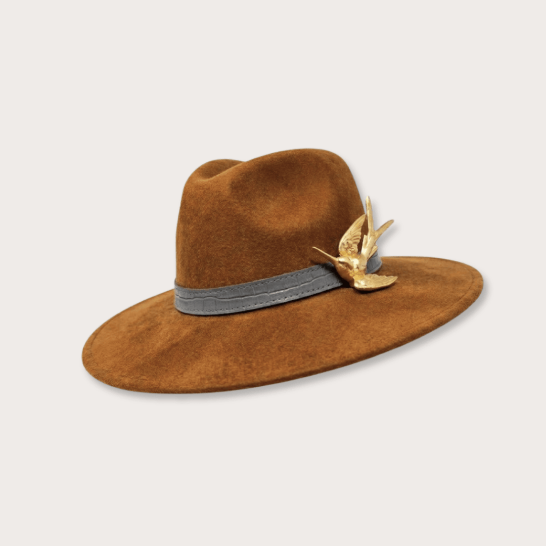 Suede Hat Colibri - LAURA CANTU JEWELRY