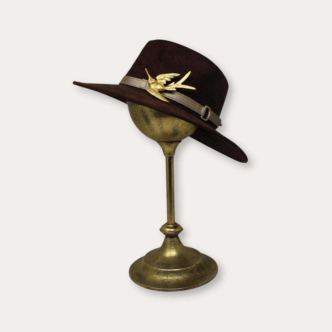 Suede Hat Colibri - LAURA CANTU JEWELRY
