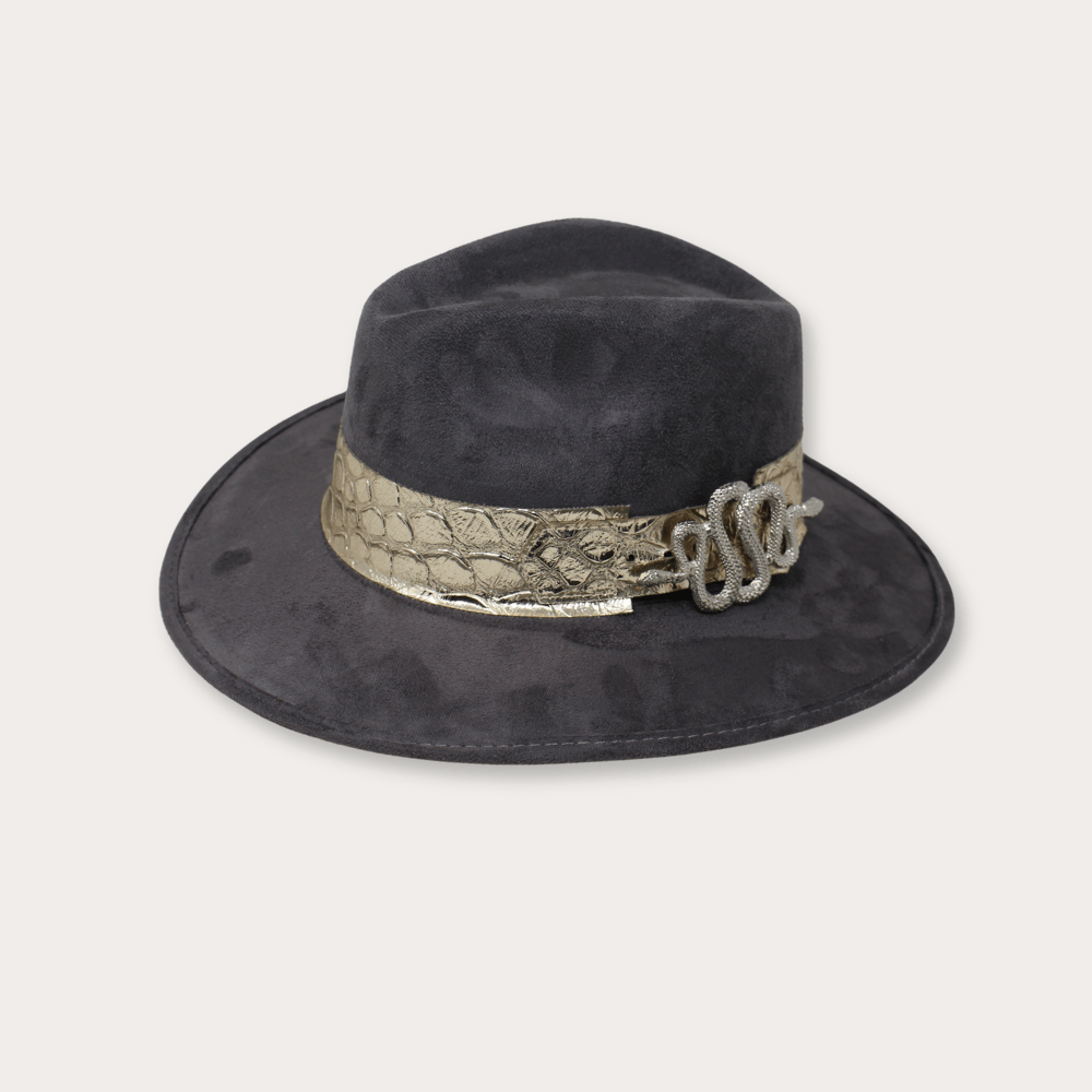 Suede Hat Vibora - LAURA CANTU JEWELRY