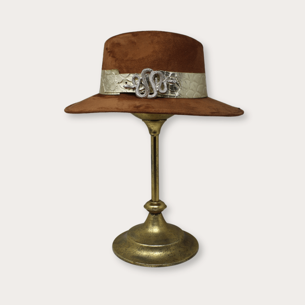Suede Hat Vibora - LAURA CANTU JEWELRY