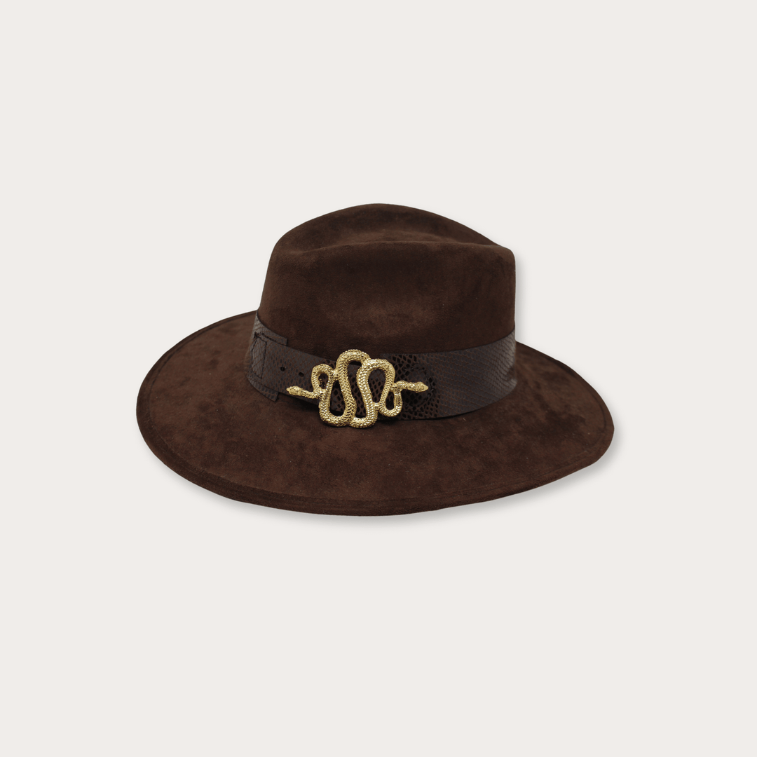 Suede Hat Vibora - LAURA CANTU JEWELRY