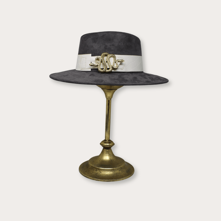 Suede Hat Vibora - LAURA CANTU JEWELRY