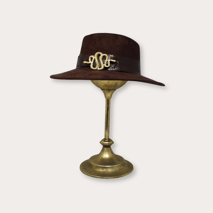 Suede Hat Vibora - LAURA CANTU JEWELRY