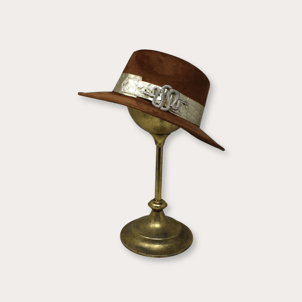 Suede Hat Vibora - LAURA CANTU JEWELRY