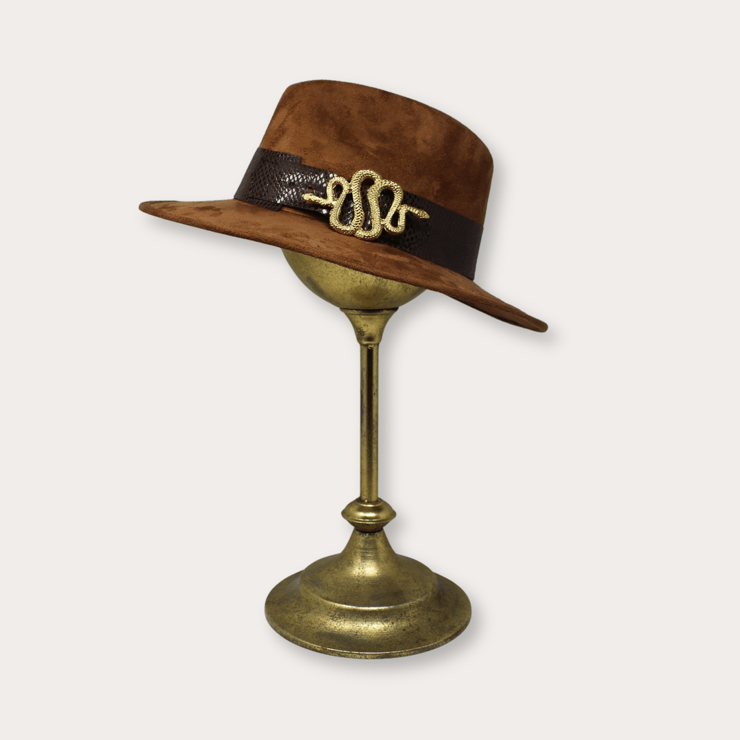 Suede Hat Vibora - LAURA CANTU JEWELRY