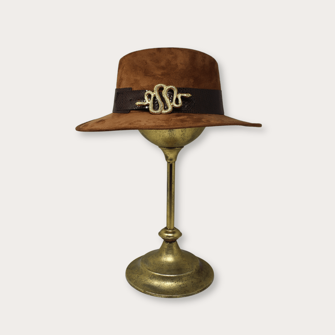 Suede Hat Vibora - LAURA CANTU JEWELRY