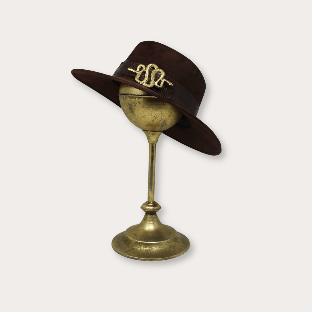 Suede Hat Vibora - LAURA CANTU JEWELRY