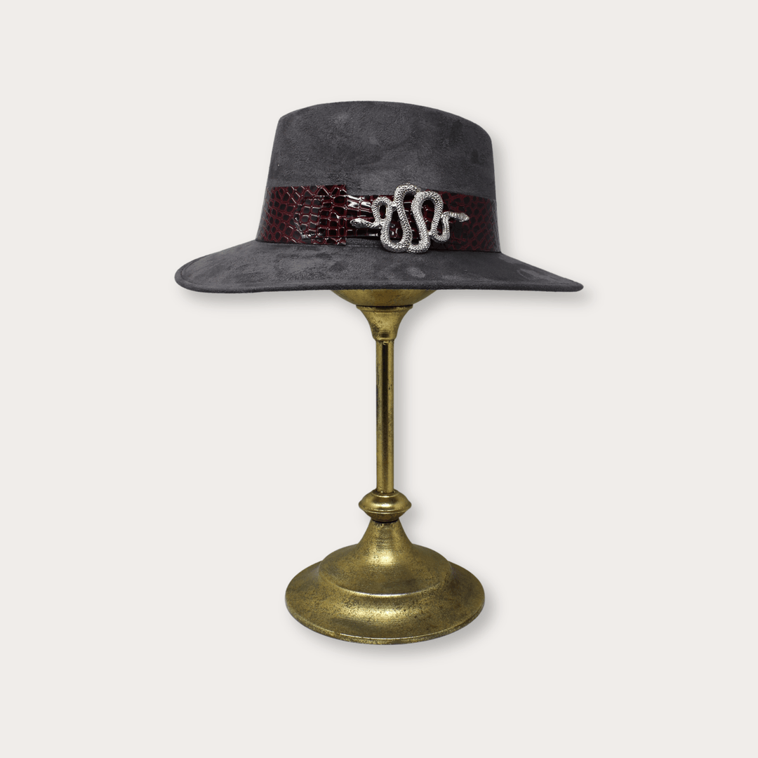 Suede Hat Vibora - LAURA CANTU JEWELRY