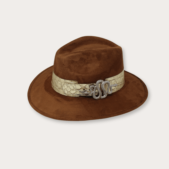 Suede Hat Vibora - LAURA CANTU JEWELRY