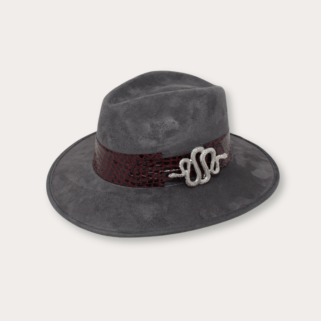 Suede Hat Vibora - LAURA CANTU JEWELRY
