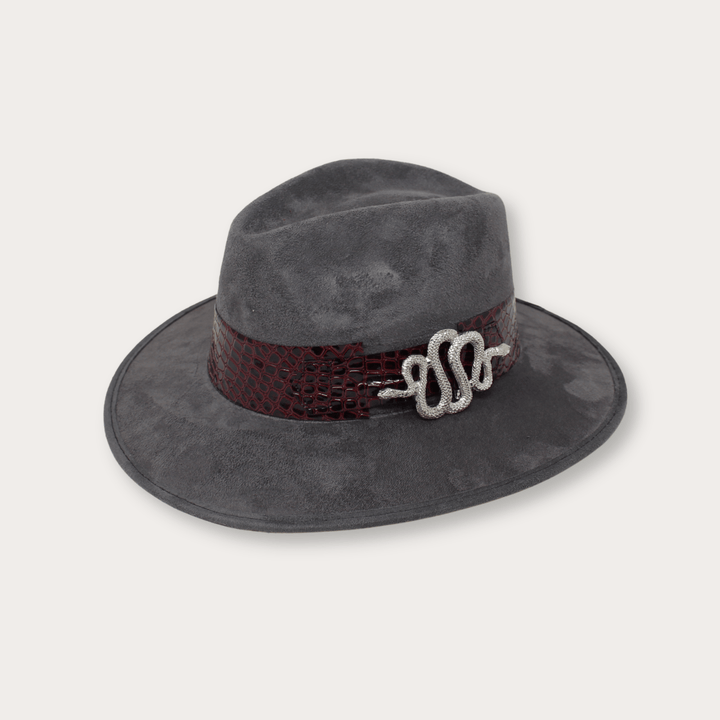 Suede Hat Vibora - LAURA CANTU JEWELRY