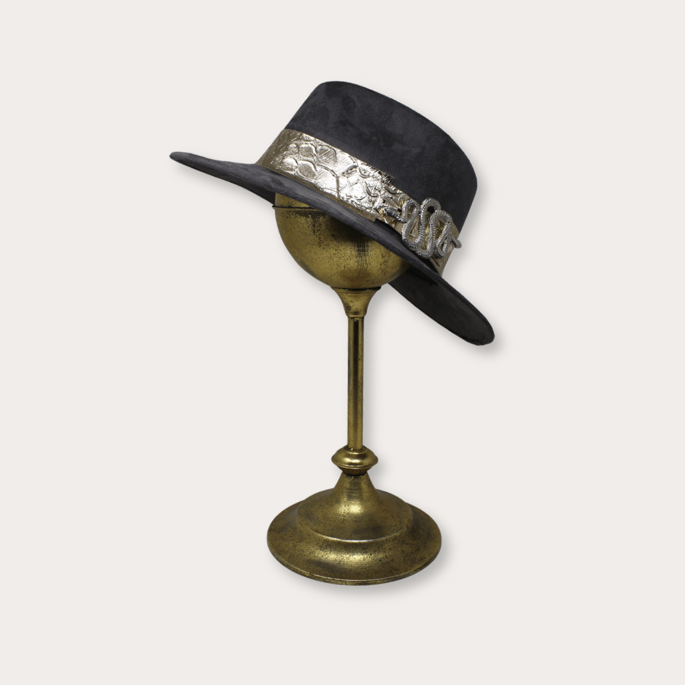 Suede Hat Vibora - LAURA CANTU JEWELRY