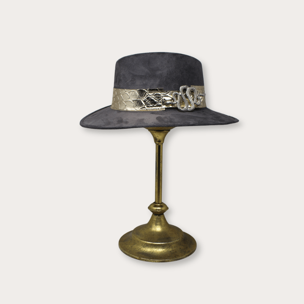 Suede Hat Vibora - LAURA CANTU JEWELRY