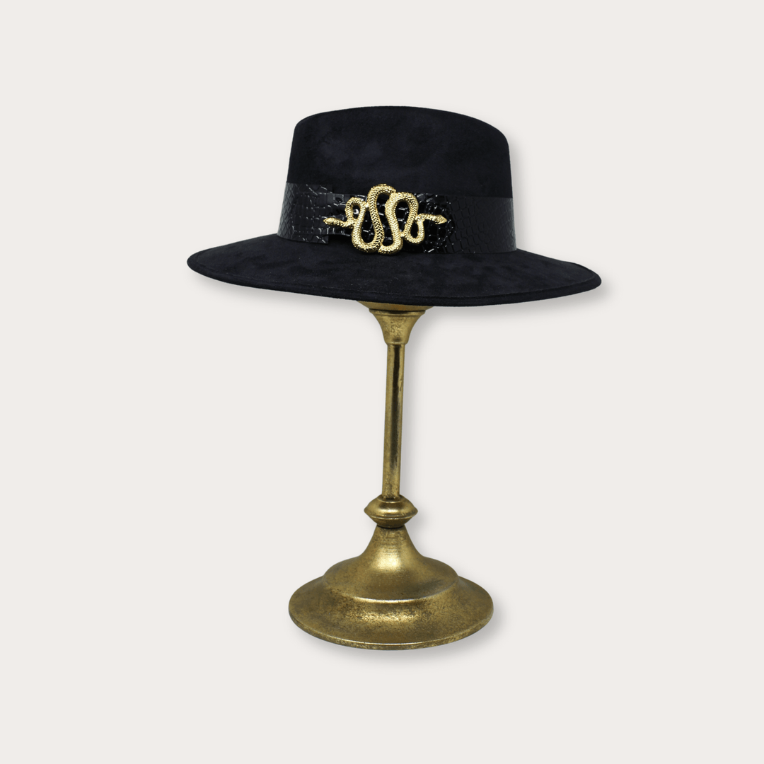 Suede Hat Vibora - LAURA CANTU JEWELRY