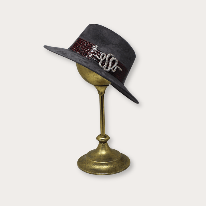Suede Hat Vibora - LAURA CANTU JEWELRY