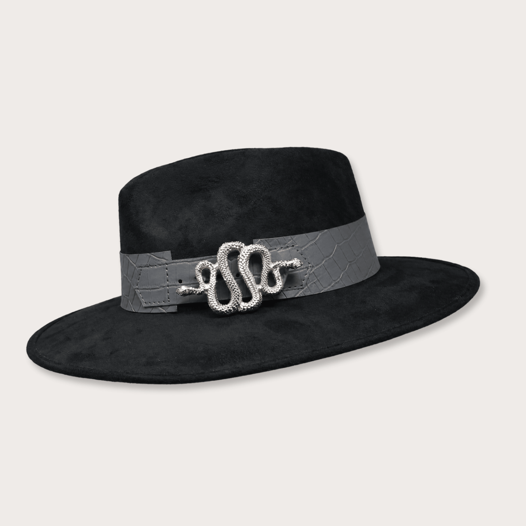 Viper Suede Hat - LAURA CANTU JEWELRY