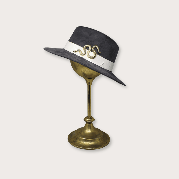 Suede Hat Vibora Dorada - LAURA CANTU JEWELRY