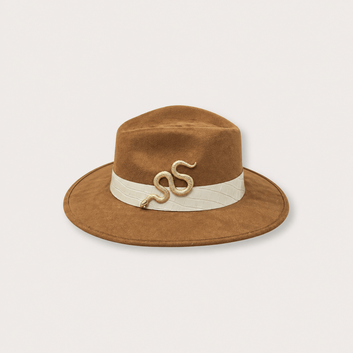 Suede Hat Vibora Dorada - LAURA CANTU JEWELRY