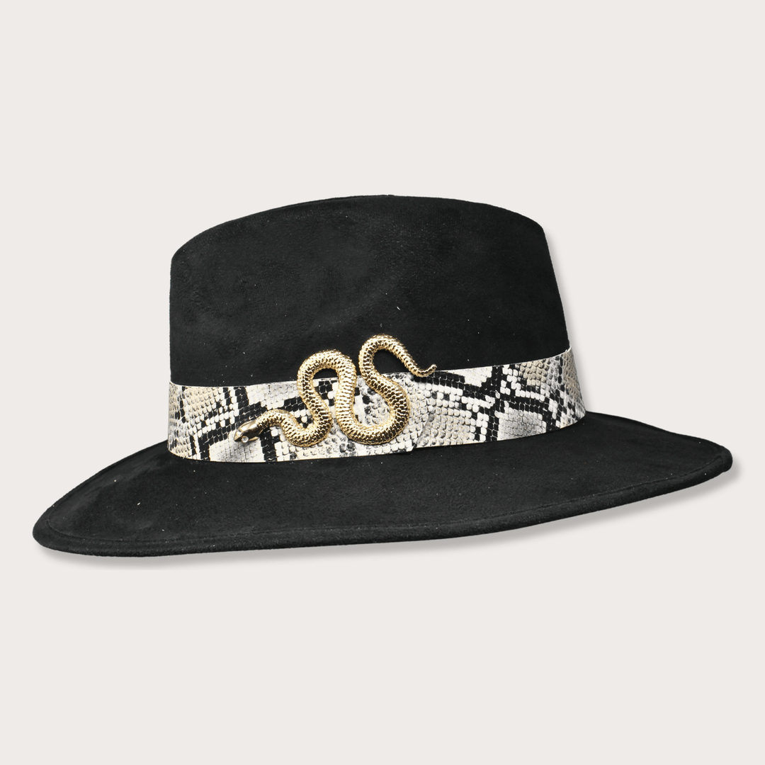 Suede Hat Vibora Dorada - LAURA CANTU JEWELRY