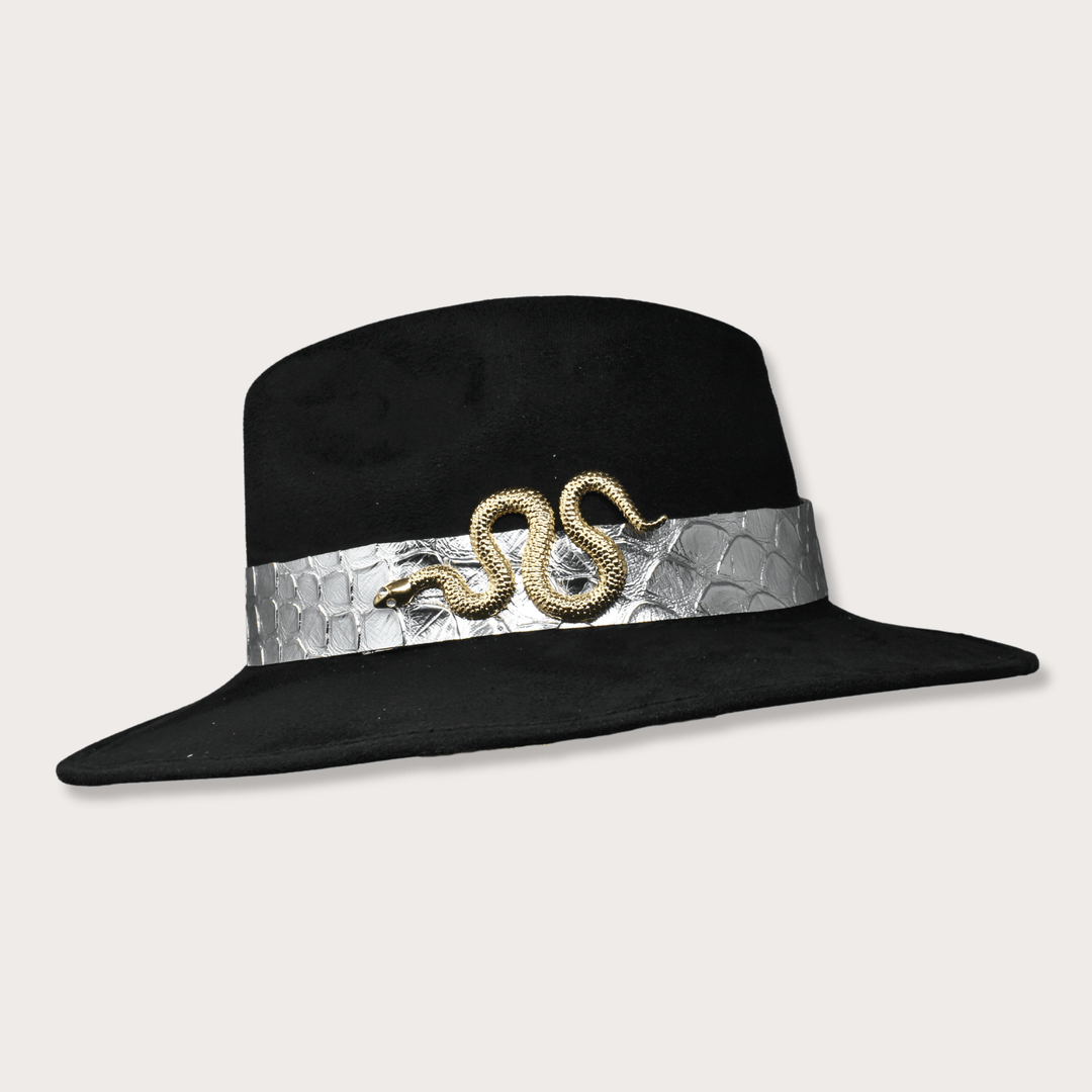 Suede Hat Vibora Dorada - LAURA CANTU JEWELRY