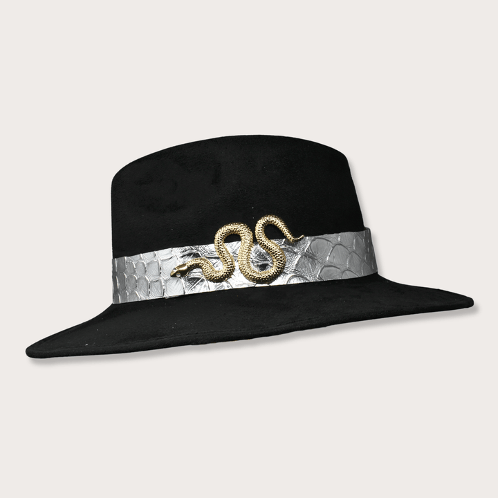 Suede Hat Vibora Dorada - LAURA CANTU JEWELRY