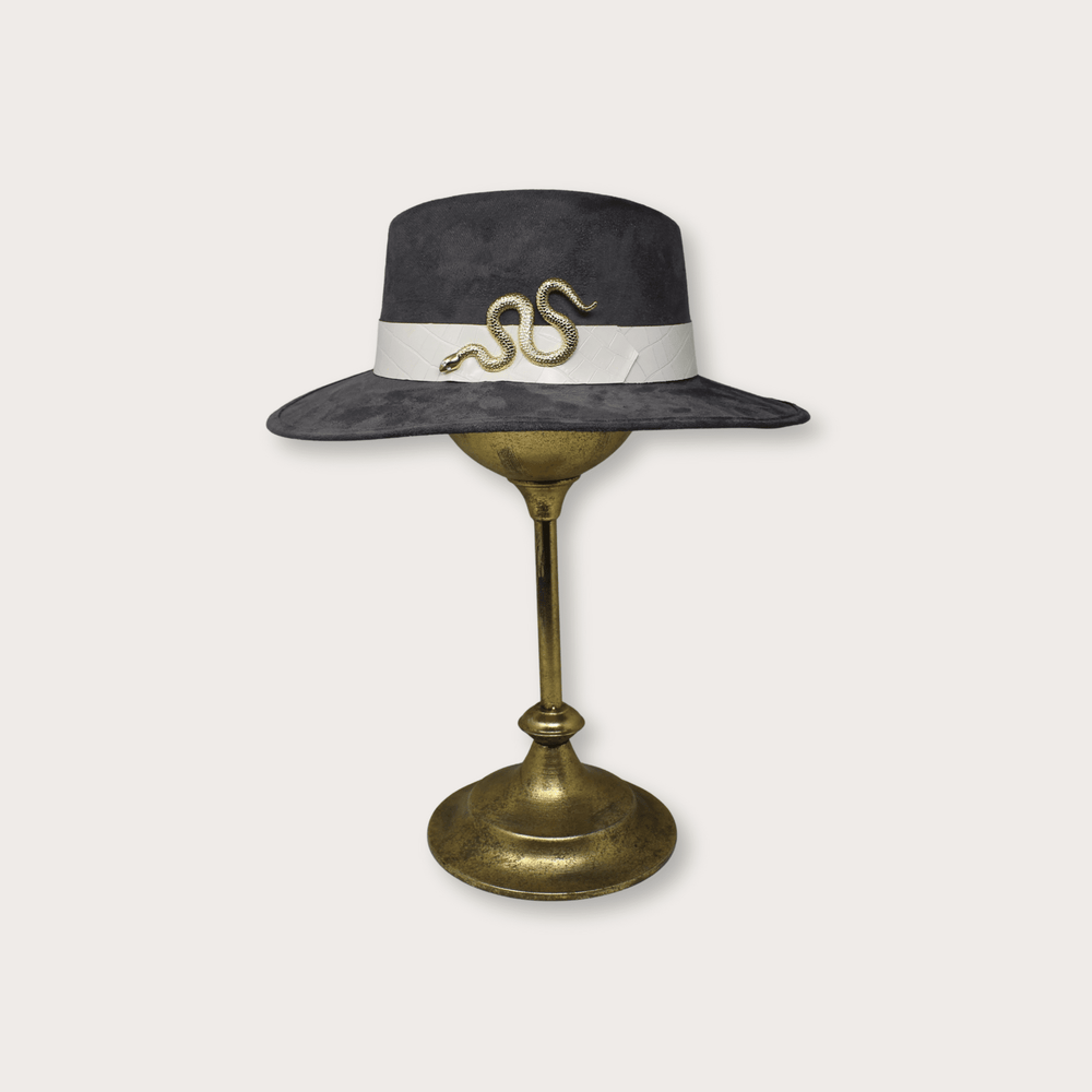 Suede Hat Vibora Dorada - LAURA CANTU JEWELRY