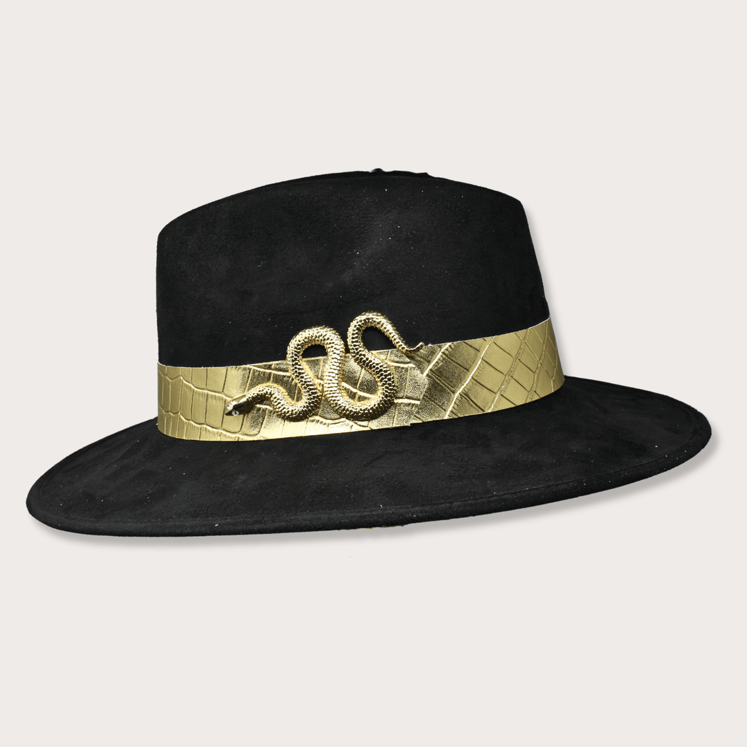 Suede Hat Vibora Dorada - LAURA CANTU JEWELRY
