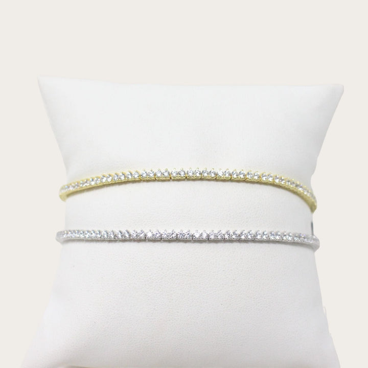 Tennis Bracelet 3 prong - LAURA CANTU JEWELRY