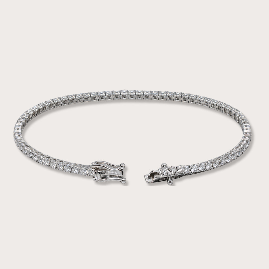 Tennis Bracelet Gold Lab Diamond 3.37ct - LAURA CANTU JEWELRY