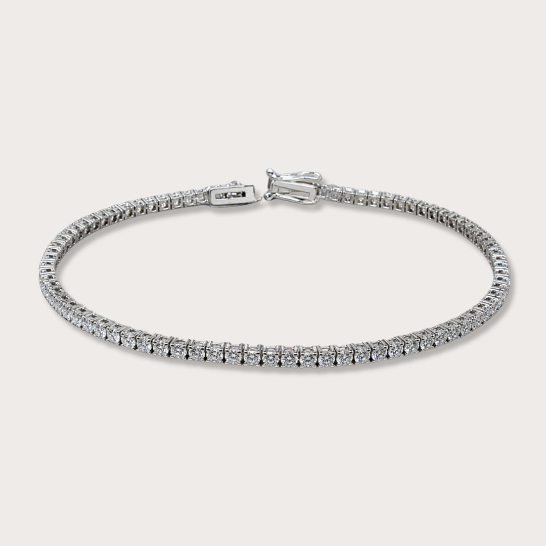 Tennis Bracelet Gold Lab Diamond 3.37ct - LAURA CANTU JEWELRY