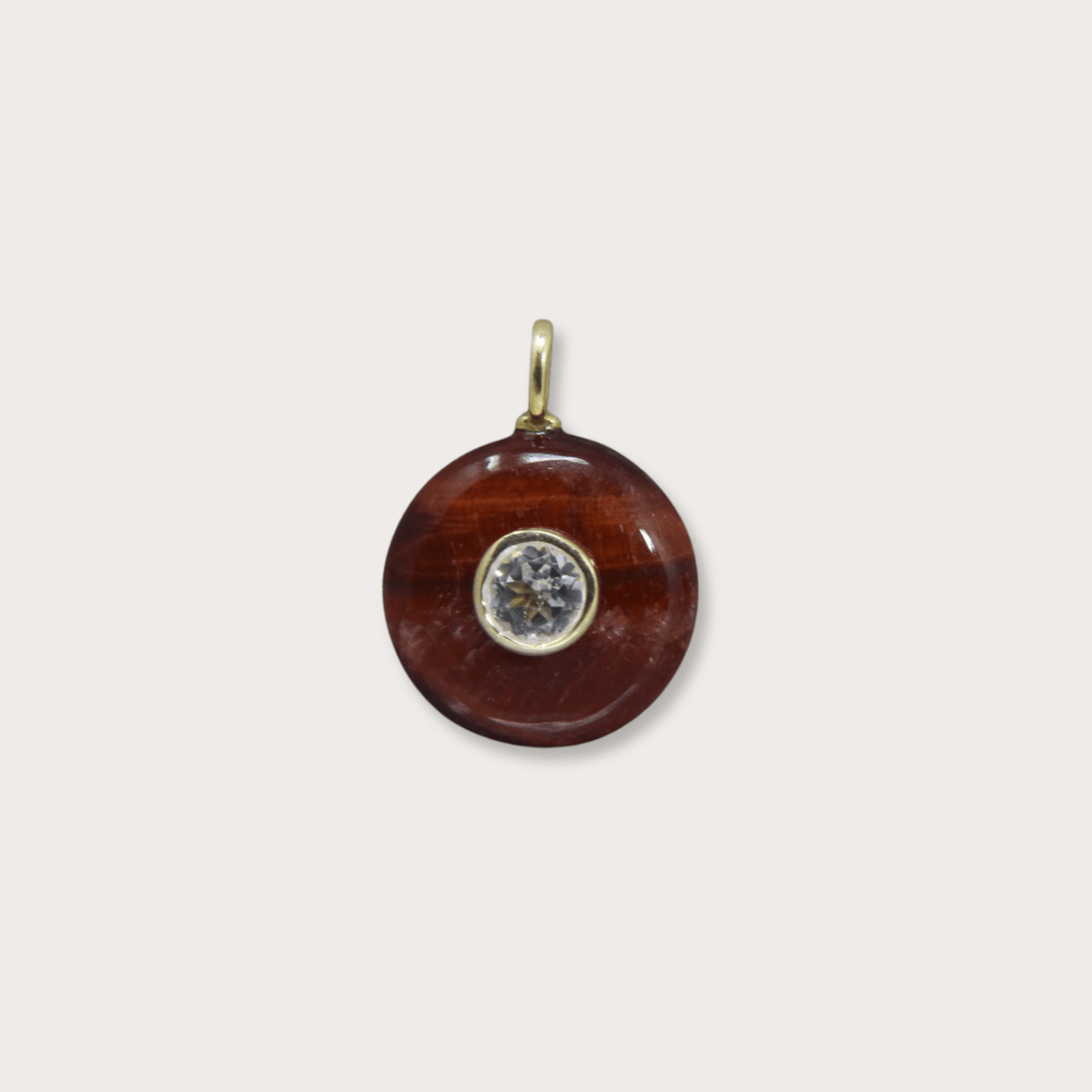 Tiger Eye Round - LAURA CANTU JEWELRY