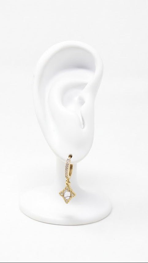 Vintage Oval Gem Piercing - LAURA CANTU JEWELRY