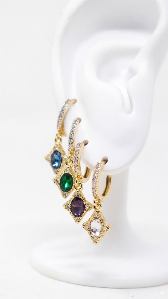 Vintage Oval Gem Piercing - LAURA CANTU JEWELRY