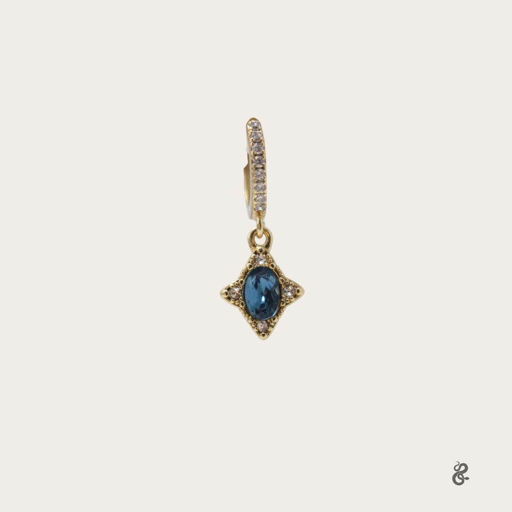 Vintage Oval Gem Piercing - LAURA CANTU JEWELRY