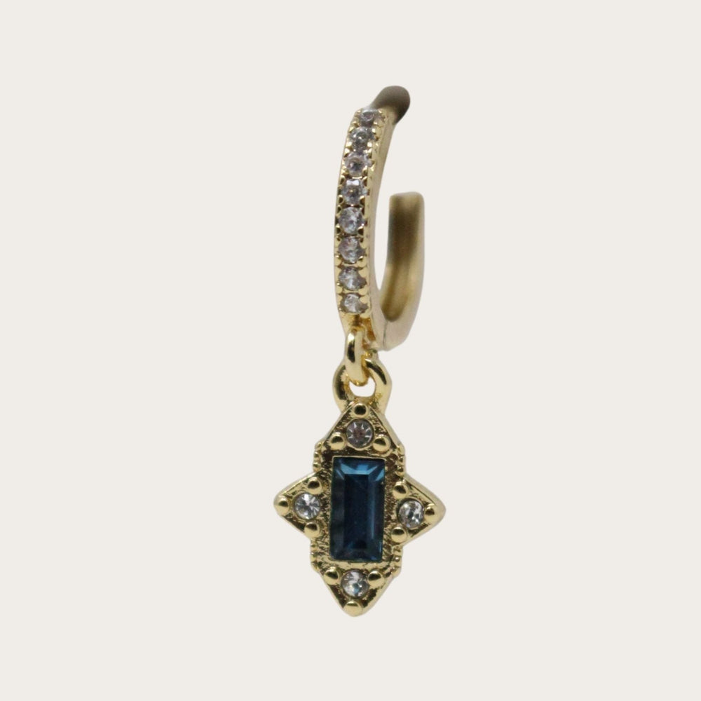 Vintage Rectangular Gem Piercing - LAURA CANTU JEWELRY