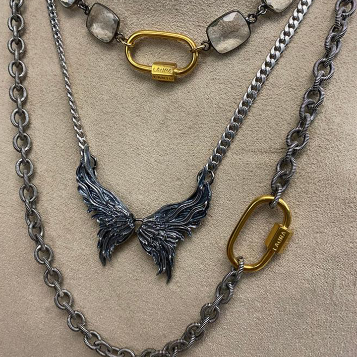 Wings  Mix antique  Necklace