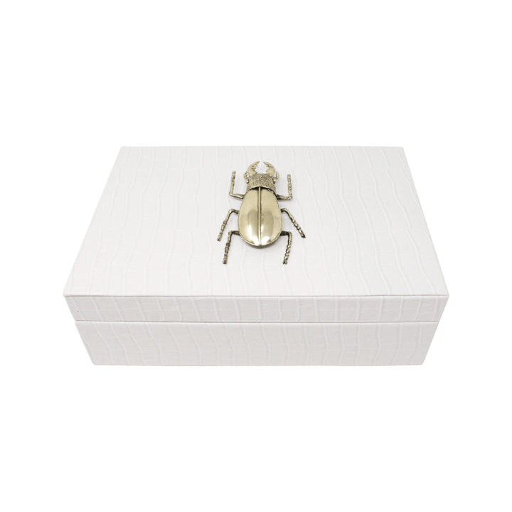 Beetle Embossed Small Box - LAURA CANTU JEWELRY
